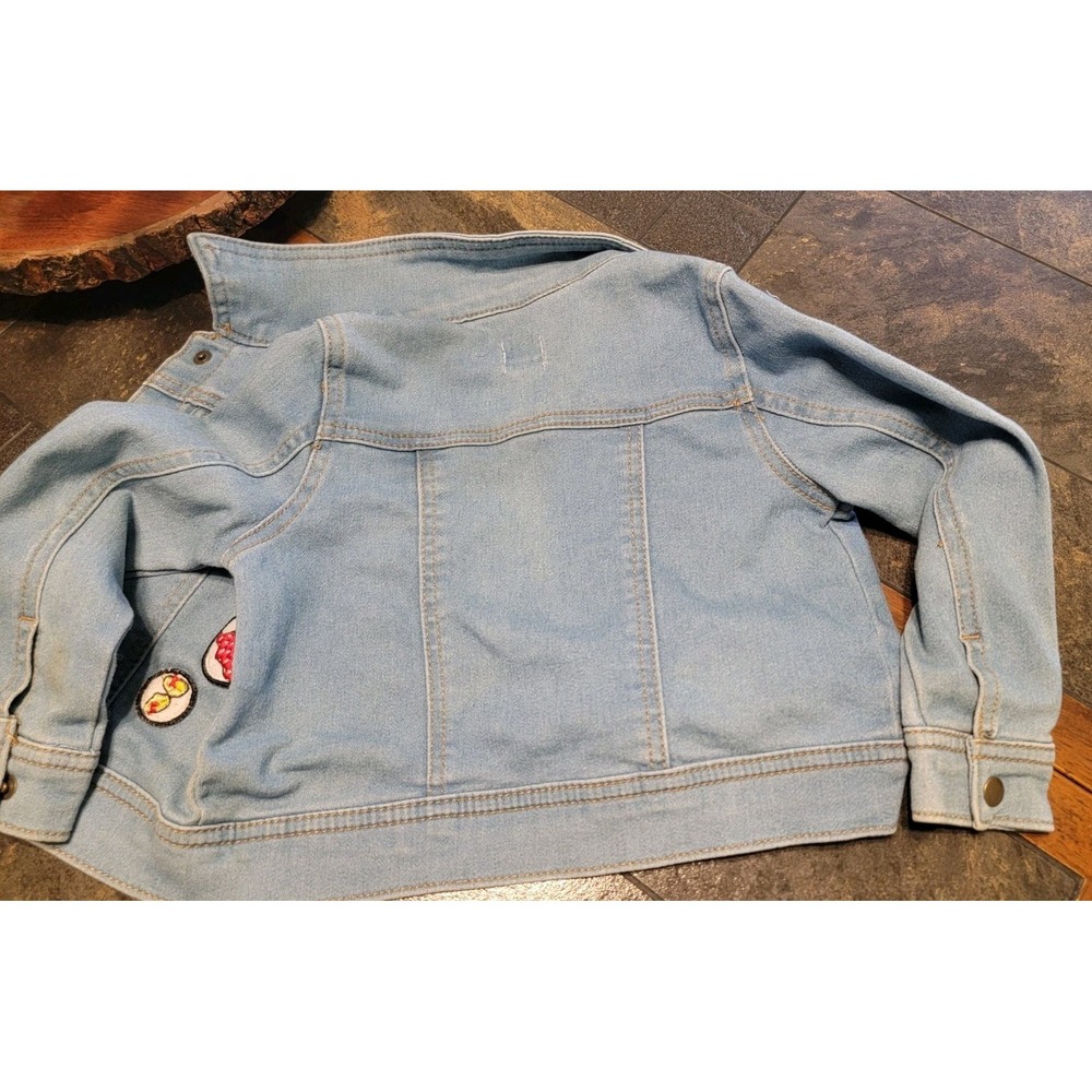 Minnie Mouse Denim Jean Jacket Tutu Couture Girls Sz 3T  Applique Patches Disney - Picture 4 of 6